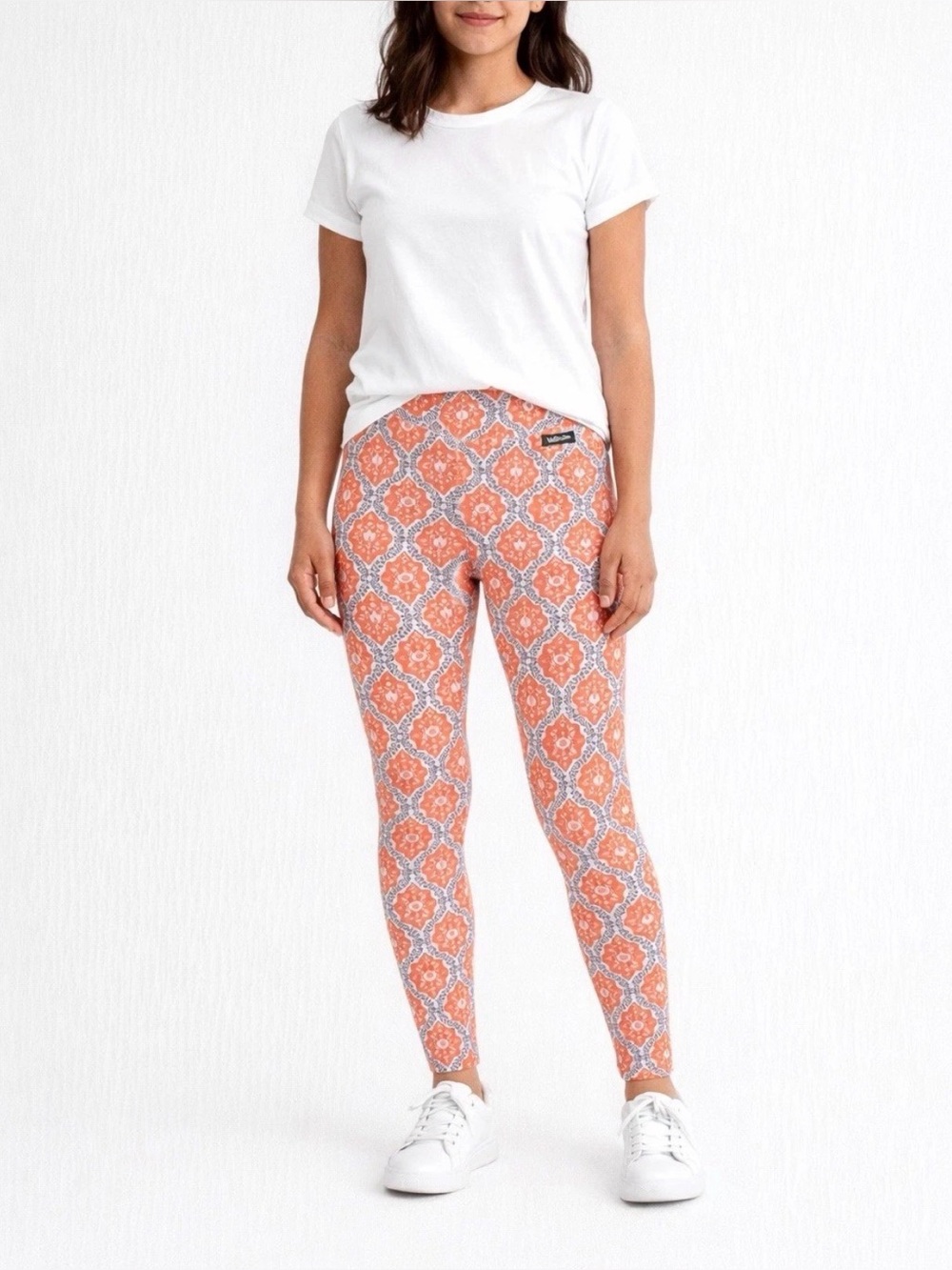 NWT Matilda Jane Brilliant Daydream Big Heart Leggings Orange Coral
